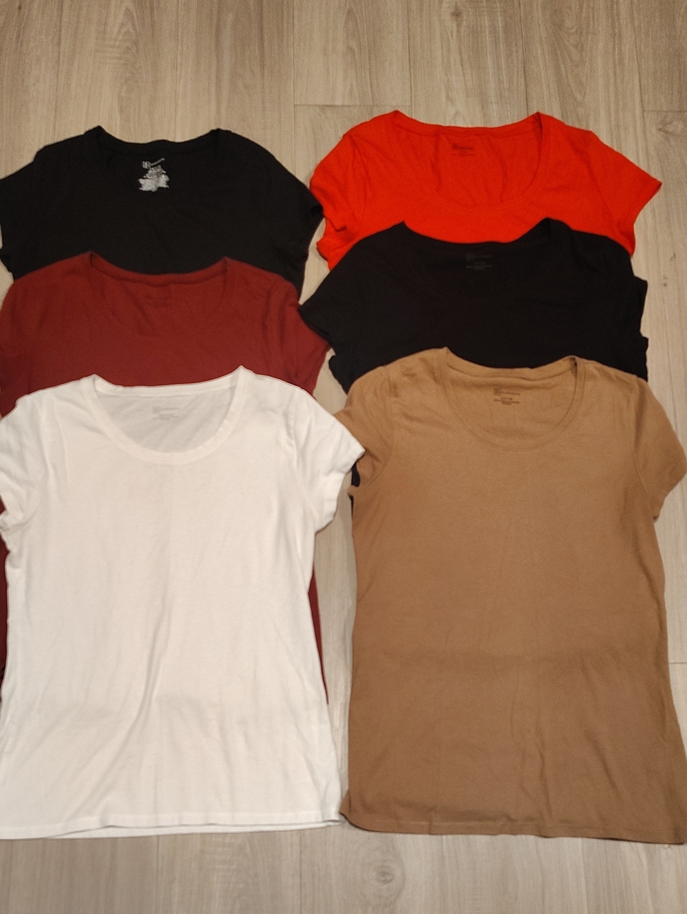 Classic Women's Crewneck Tee - White, Black, Red, Brown, Tan, Burgundy